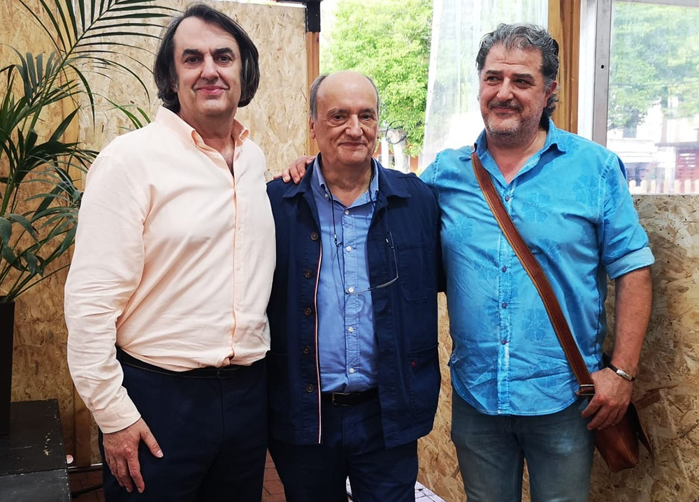 Miguel Ángel de Rus, Gustavo Martín Garzo y Jesús Salviejo